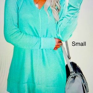 Women’s Long Sleeved Waffle Knit Top